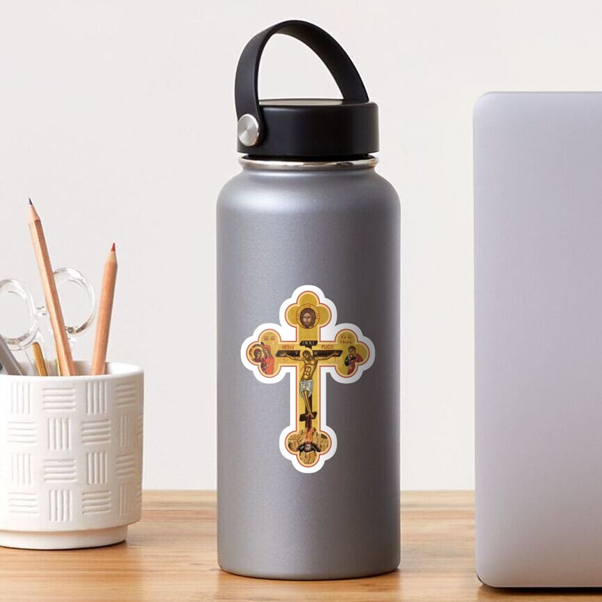 Orthodox Cross Icon Sticker