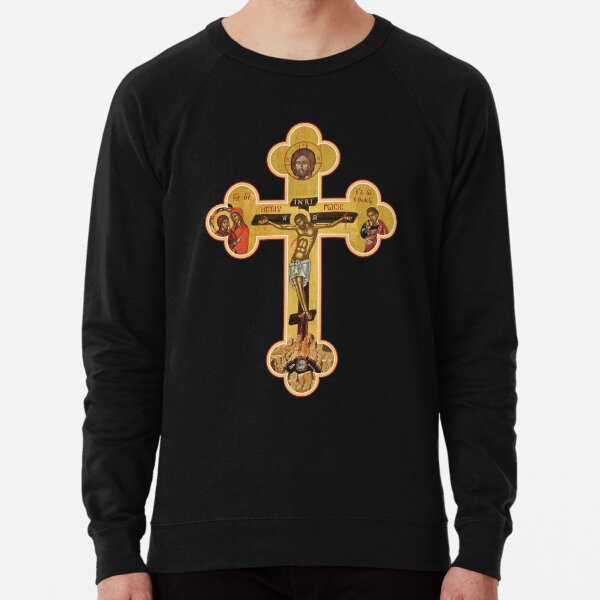 Orthodox Cross Icon Lightweight Sweatshirt