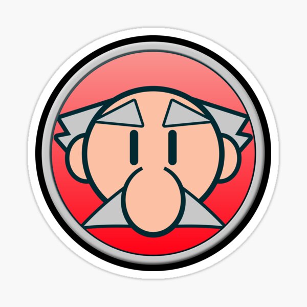 Professor Icon Glossy Sticker