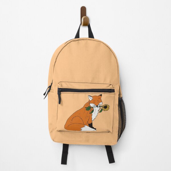 Item preview, Cute Fox with a sunflower volpe designed and sold by MadaFaCose.