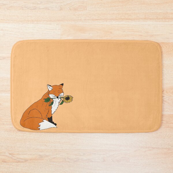 Item preview, Cute Fox with a sunflower volpe designed and sold by MadaFaCose.
