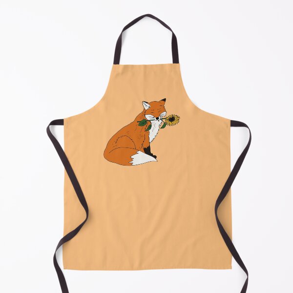 Item preview, Cute Fox with a sunflower volpe designed and sold by MadaFaCose.