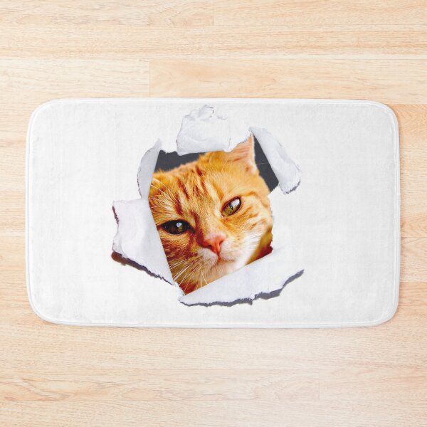 Item preview, Cat face inside a shirt tear. A tear from clothes and a cat inside designed and sold by Artsy Boulevard.