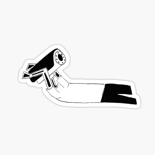 Cam Boy laying down Sticker