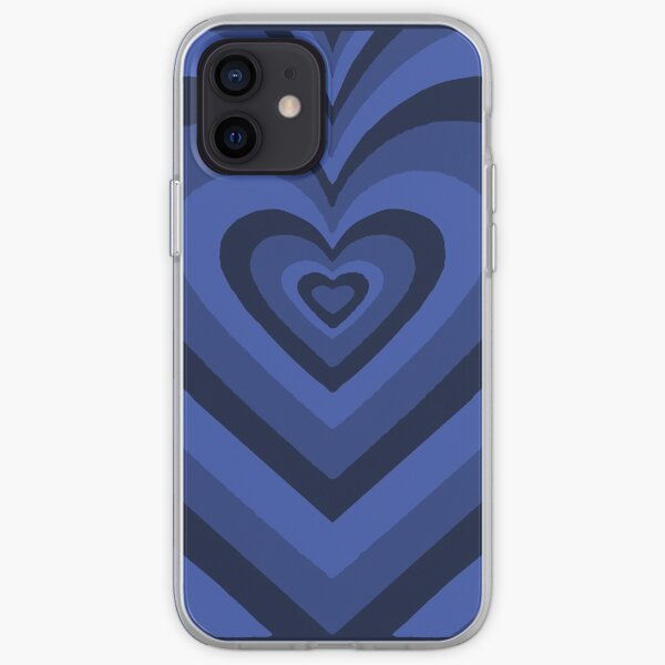 Blue heart shaped iphone case iPhone Soft Case