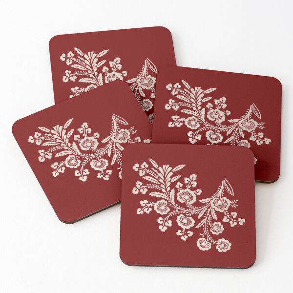 Item preview, Flower lace on dark red designed and sold by Ninaeva.
