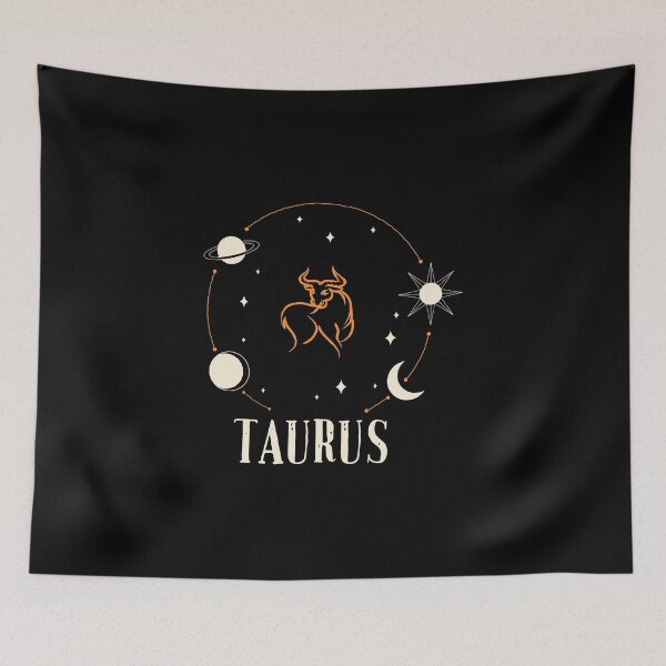 Item preview, Taurus Zodiac sign, Galaxy Celestial Stars And Moons  designed and sold by AstroShop1.
