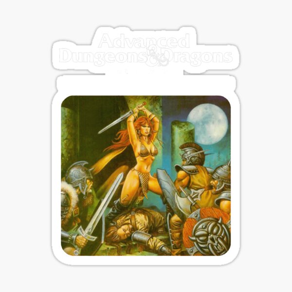 Item preview, Advanced Dungeons and Dragons Red Sonja designed and sold by DorksnDinguses.