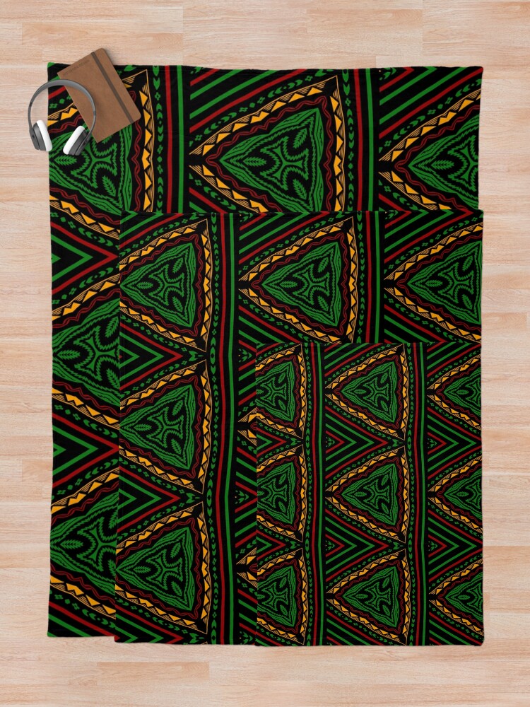 "Colourful Pattern African Style" Throw Blanket by mar73 Redbubble
