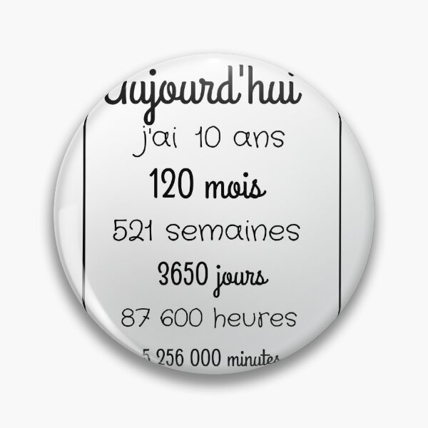 Item preview, Birthday 10 years, 120 months designed and sold by JeremyMadaci.