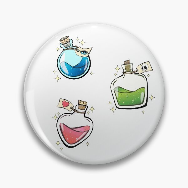Item preview, Pack of Cute Magic Witch Potions #1 - Wisdom, Love, and Poison potions designed and sold by ShyOwlet.
