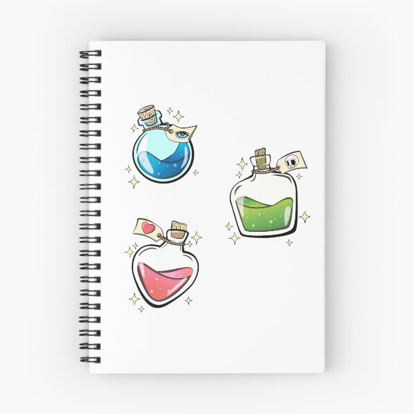 Item preview, Pack of Cute Magic Witch Potions #1 - Wisdom, Love, and Poison potions designed and sold by ShyOwlet.
