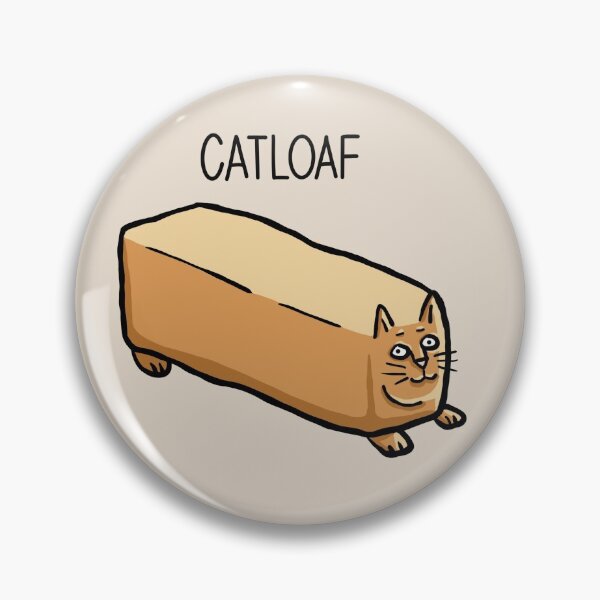 Item preview, Catloaf, Cat Bread Loaf Funny Cat Lover Digital Illustration designed and sold by AlmightyClaire.
