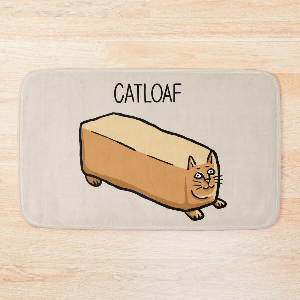 Item preview, Catloaf, Cat Bread Loaf Funny Cat Lover Digital Illustration designed and sold by AlmightyClaire.