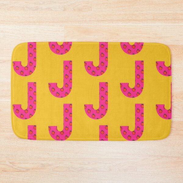 Item preview, Letter J in pink color with apple pattern designed and sold by VrajStudio.