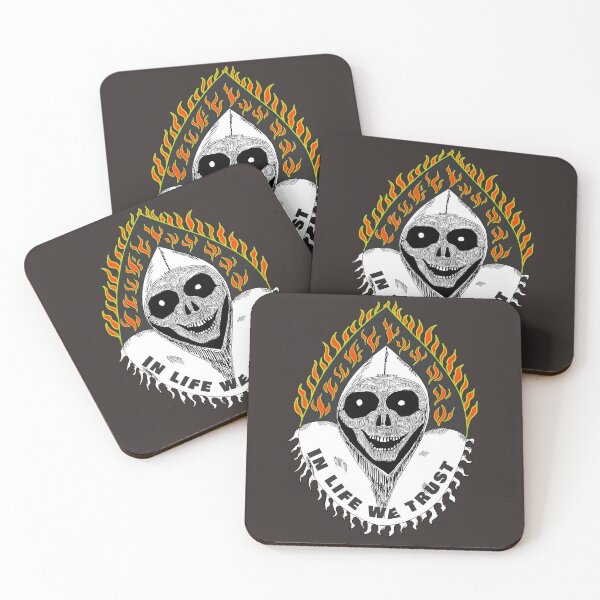 Item preview, Grim Reaper IN LIFE WE TRUST colored version designed and sold by NubesDesignCH.
