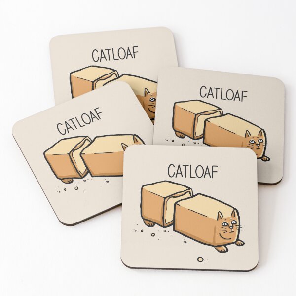 Item preview, Sliced Catloaf, Cat Bread Loaf Funny Cat Lover Digital Illustration designed and sold by AlmightyClaire.