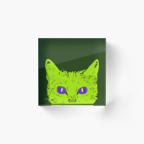 Item preview, Neon Lime Cat designed and sold by PsychedelicLad.