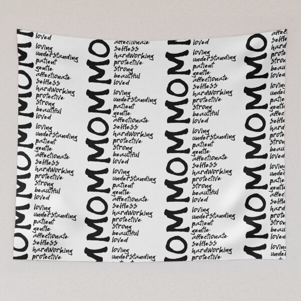 Item preview, Black Mother's Day Mom Quote, Mom Subway Art, Mom Typography  designed and sold by ShutterKapan.