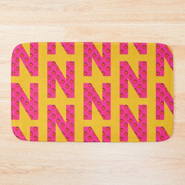 Item preview, Letter N in pink color with apple pattern designed and sold by VrajStudio.