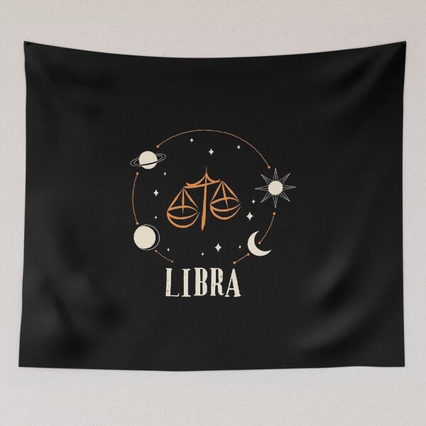 Item preview, Libra Zodiac sign, Galaxy Celestial Stars And Moons  designed and sold by AstroShop1.