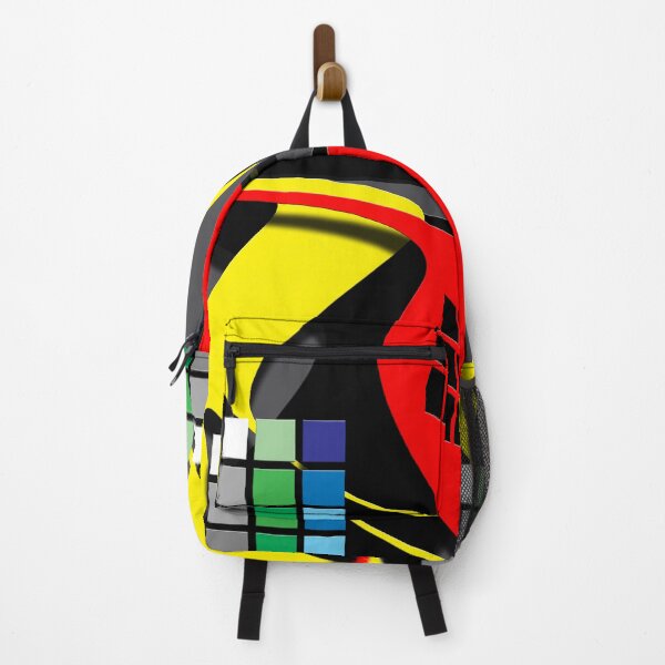 Item preview, Square (96), (red, yellow, black,) graphic, art, decorative, digital, construction, abstract, designed and sold by Paszkan.