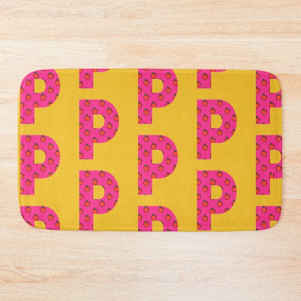 Item preview, Letter P in pink color with apple pattern designed and sold by VrajStudio.