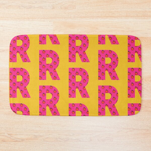 Item preview, Letter R in pink color with apple pattern designed and sold by VrajStudio.