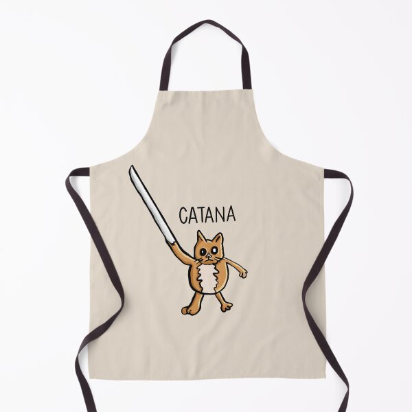 Item preview, Catana, Funny Cat Pun katana arm Digital Illustration designed and sold by AlmightyClaire.