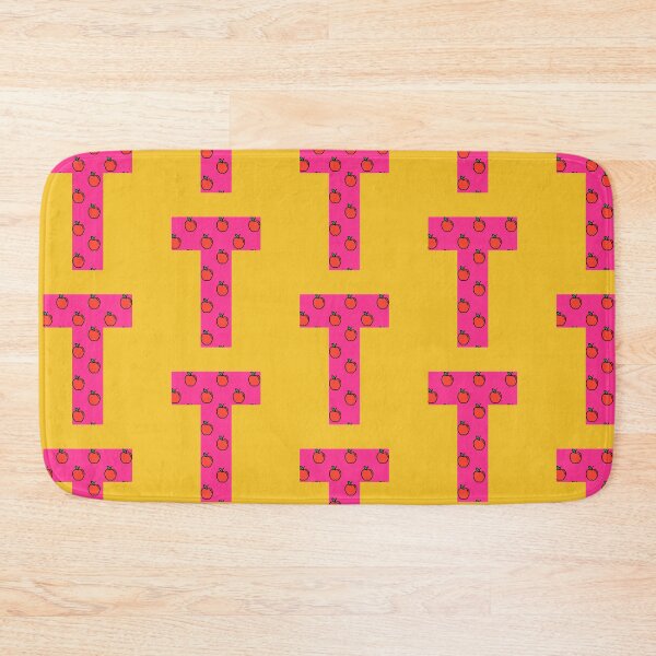 Item preview, Letter T in pink color with apple pattern designed and sold by VrajStudio.