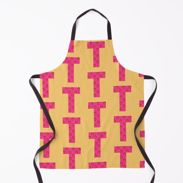 Item preview, Letter T in pink color with apple pattern designed and sold by VrajStudio.