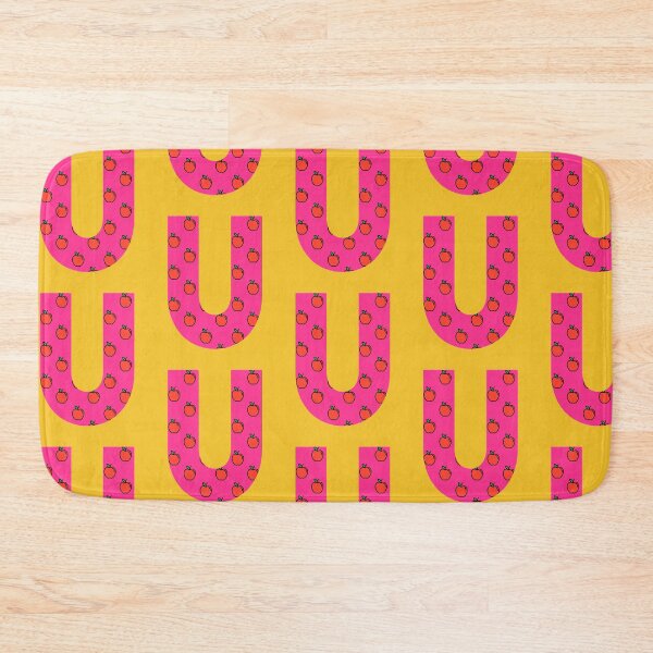 Item preview, Letter U in pink color with apple pattern designed and sold by VrajStudio.