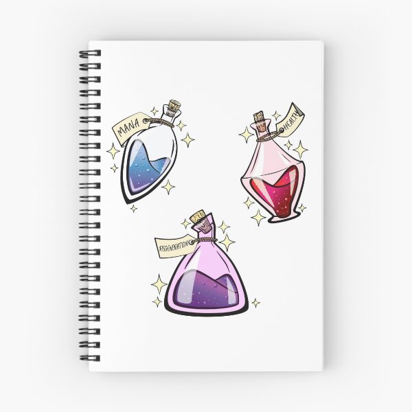 Item preview, Pack of Cute Magic Witch Potions #2 - Mana, Health, and Regeneration potions designed and sold by ShyOwlet.