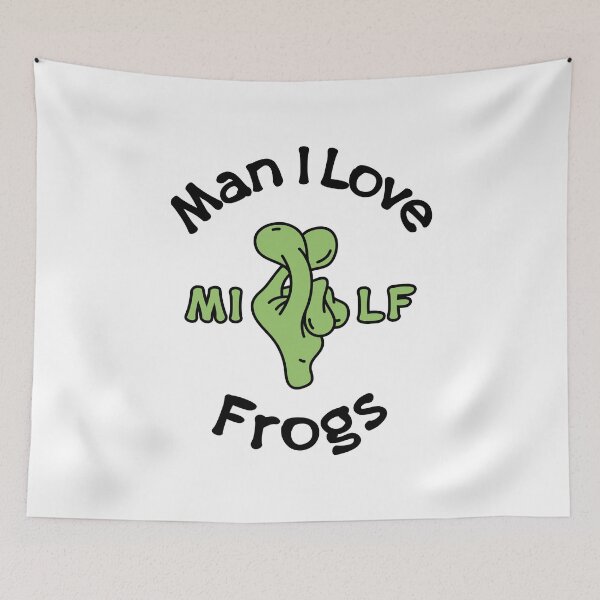 Item preview, Man I Love Frogs Cute Frogs Love Frogs Saranghae Hand designed and sold by Howpot.