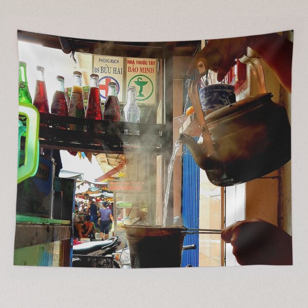 Item preview, Coffee pouring inthe street of Vietnam  designed and sold by Yellowsprint.