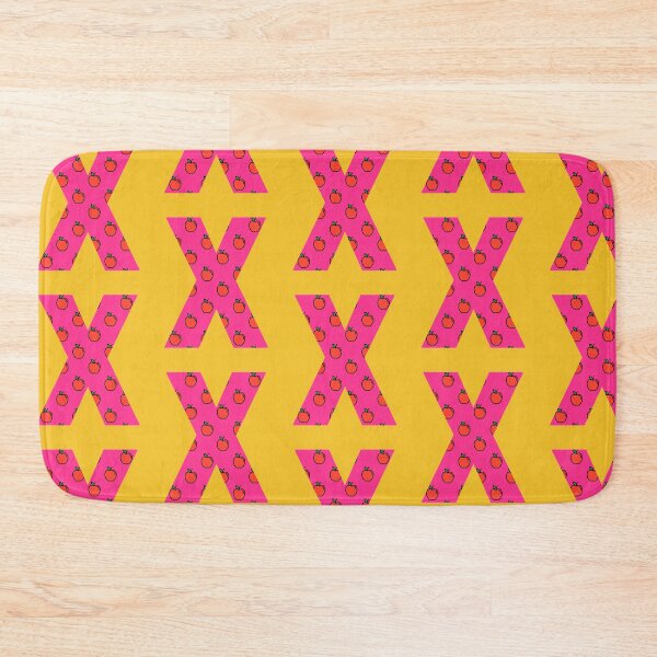Item preview, Letter X in pink color with apple pattern designed and sold by VrajStudio.