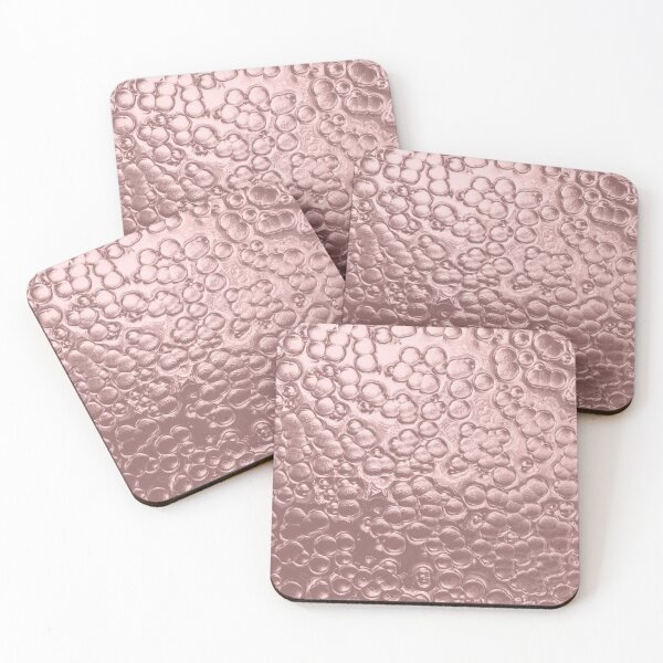 Item preview, Rose Gold Foil Bubble Texture Glittering Ombre Pink Pattern Photo designed and sold by cgroenewald.