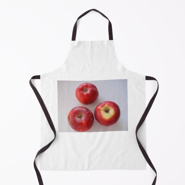 Item preview, three red apples on a white background designed and sold by Olga Kydryavskaya.