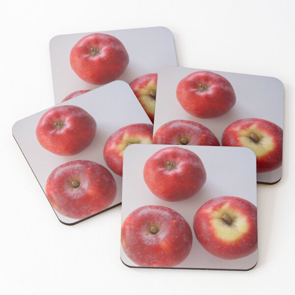 Item preview, three red apples on a white background designed and sold by Olga Kydryavskaya.