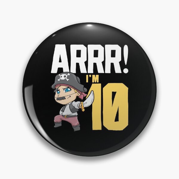 Item preview, 10th Birthday Pirate Ten Years Old designed and sold by CreativeGiftShp.
