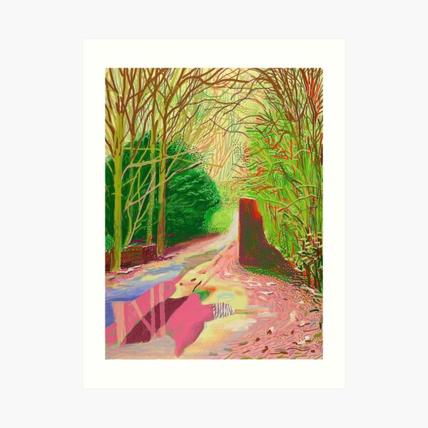 The Arrival of Spring in Woldgate David Hockney Art Print