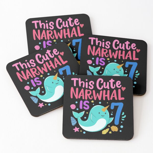 Item preview, 7th Birthday Narwhal Seven Years Old designed and sold by CreativeGiftShp.
