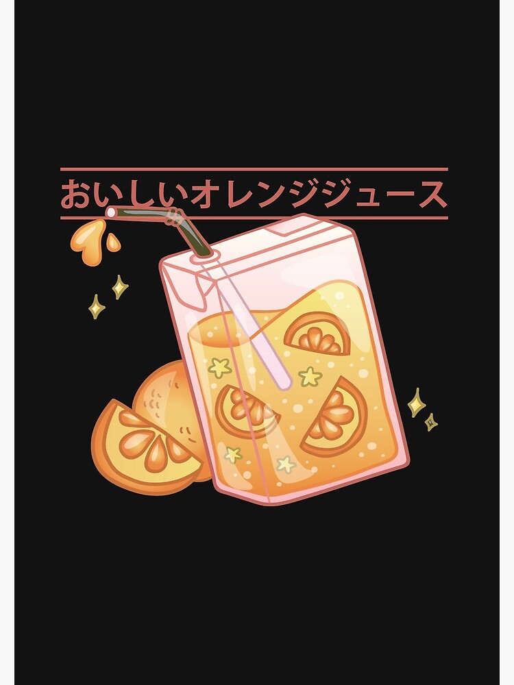 "Orange Juice Box, Japanese Orange Juice Box style, Orange slice