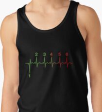 Motorcycle Heartbeat Gear Shift RPM EKG Tank Top