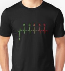 Motorcycle Heartbeat Gear Shift RPM EKG Unisex T-Shirt