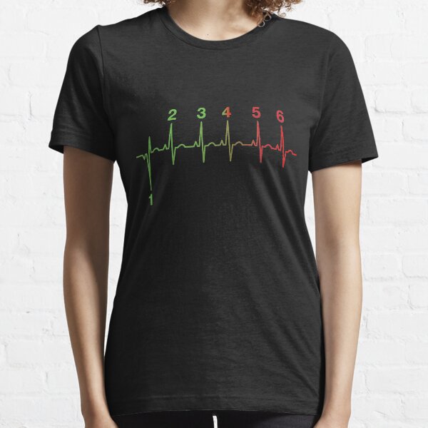 Motorcycle Heartbeat Gear Shift RPM EKG Camiseta esencial