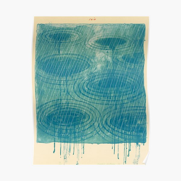 Rain by David Hockney Poster