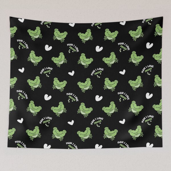 Item preview, Man I love Frogs Cute Frogs Love Frogs Pattern designed and sold by Howpot.