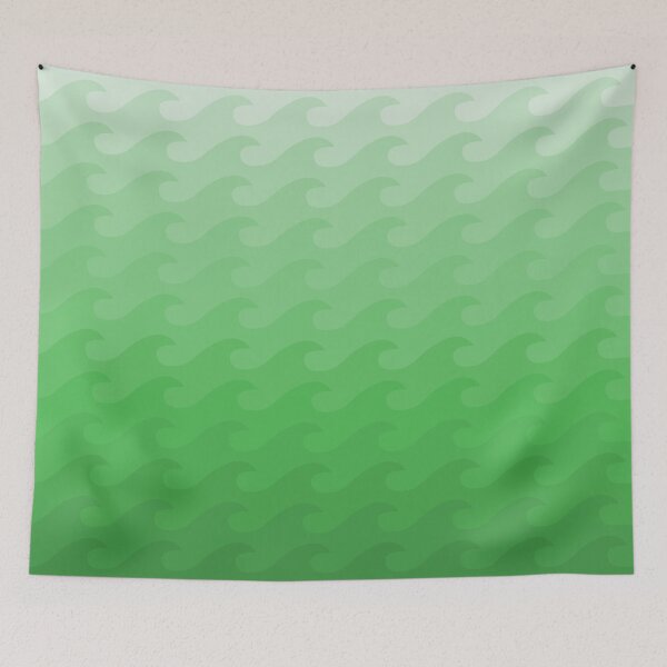 Item preview, Sea Pattern Green Pastel Waves designed and sold by EmilLozev.