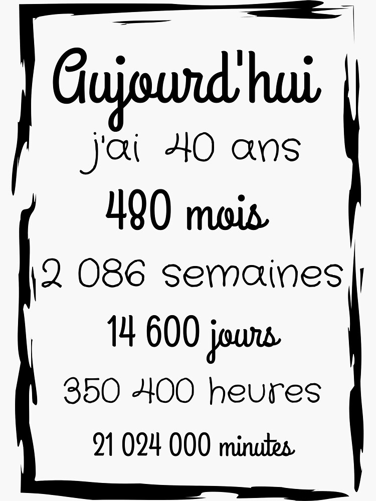 216 Autocollants 40e Anniversaire - Étiquettes Dorées Et Noires - Décoration Fête Anniversaire 40 Ans